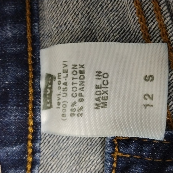 505 Levi's Blue Dark Wash High Rise Five Pocket Zip Up Straight Leg Denim Jean - Picture 9 of 15